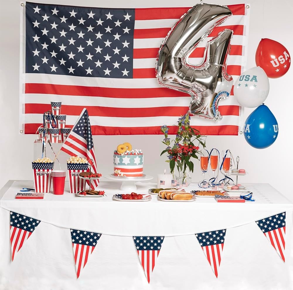 Boland 44952 – Flagge USA, Größe 90 x 150 cm, Stars and Stripes, Amerika, Party