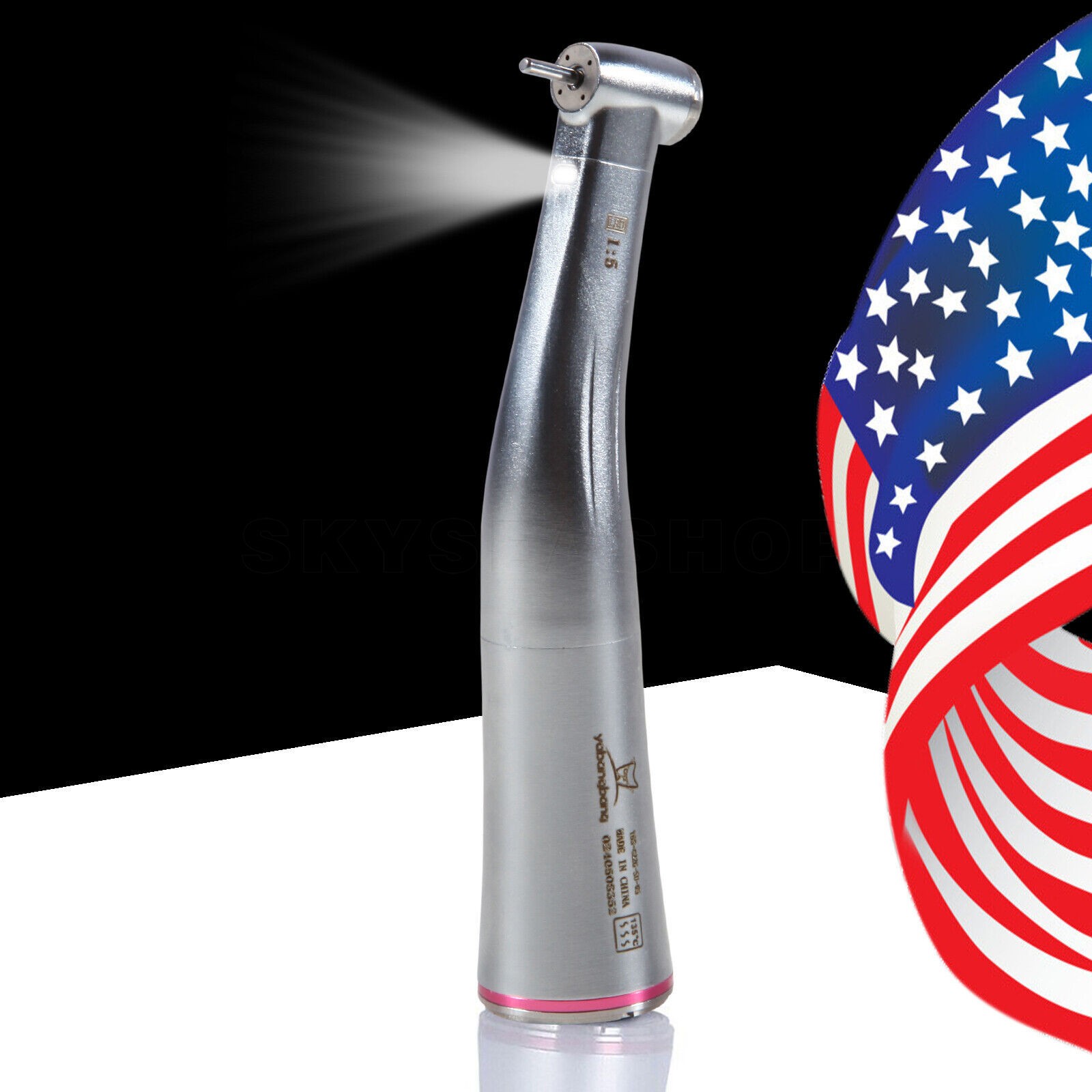 Yabangbang Dental 1:5 LED Fiber Optic Contra Angle Handpiece