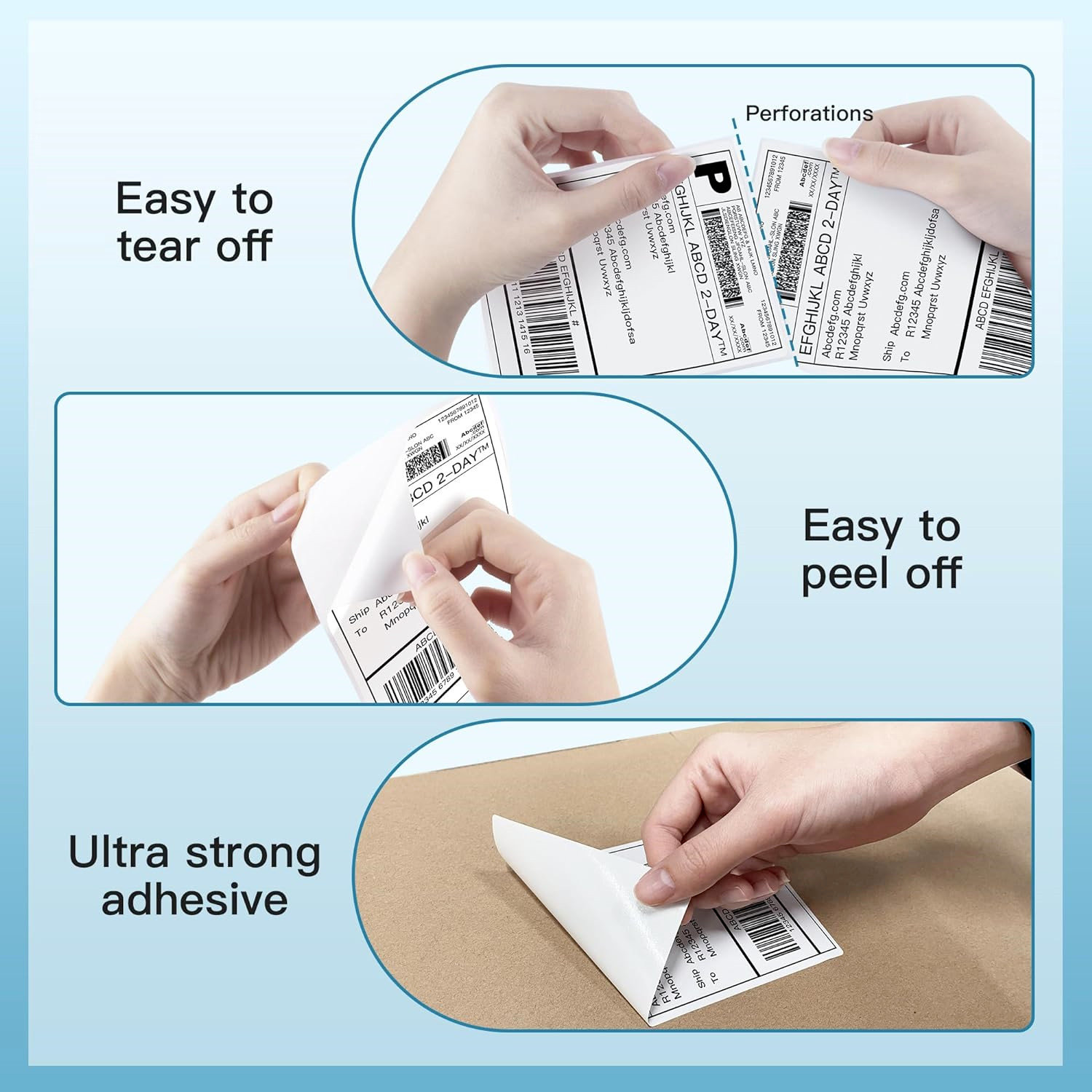 4×6 Thermal Direct Shipping Label Compatible with MUNBYN, Rollo, IDPRT SP420,