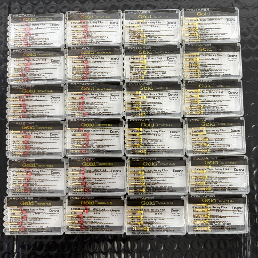 Dentsply ProTaper Gold Rotary Files F1,F2,F3,S1,S2,SX-F3, SX19 25mm 6 file/pk US