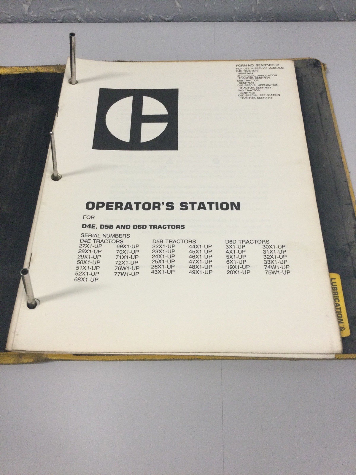 CAT CATERPILLAR D6D TRACTOR SHOP REPAIR SERVICE MANUAL 3X 4X 6X 19X 20X 30X 31X