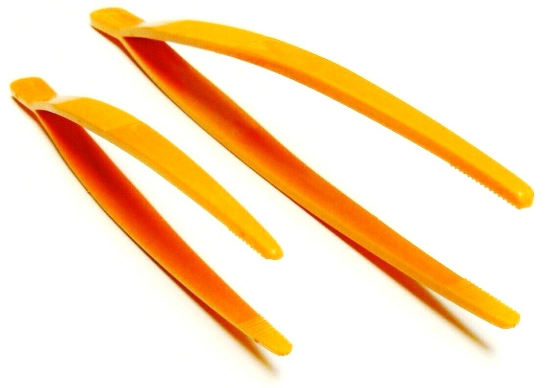 Plastic Tweezers Set of 2 Forceps General Purpose Tweezer Plastic 7″ & 10″ Long