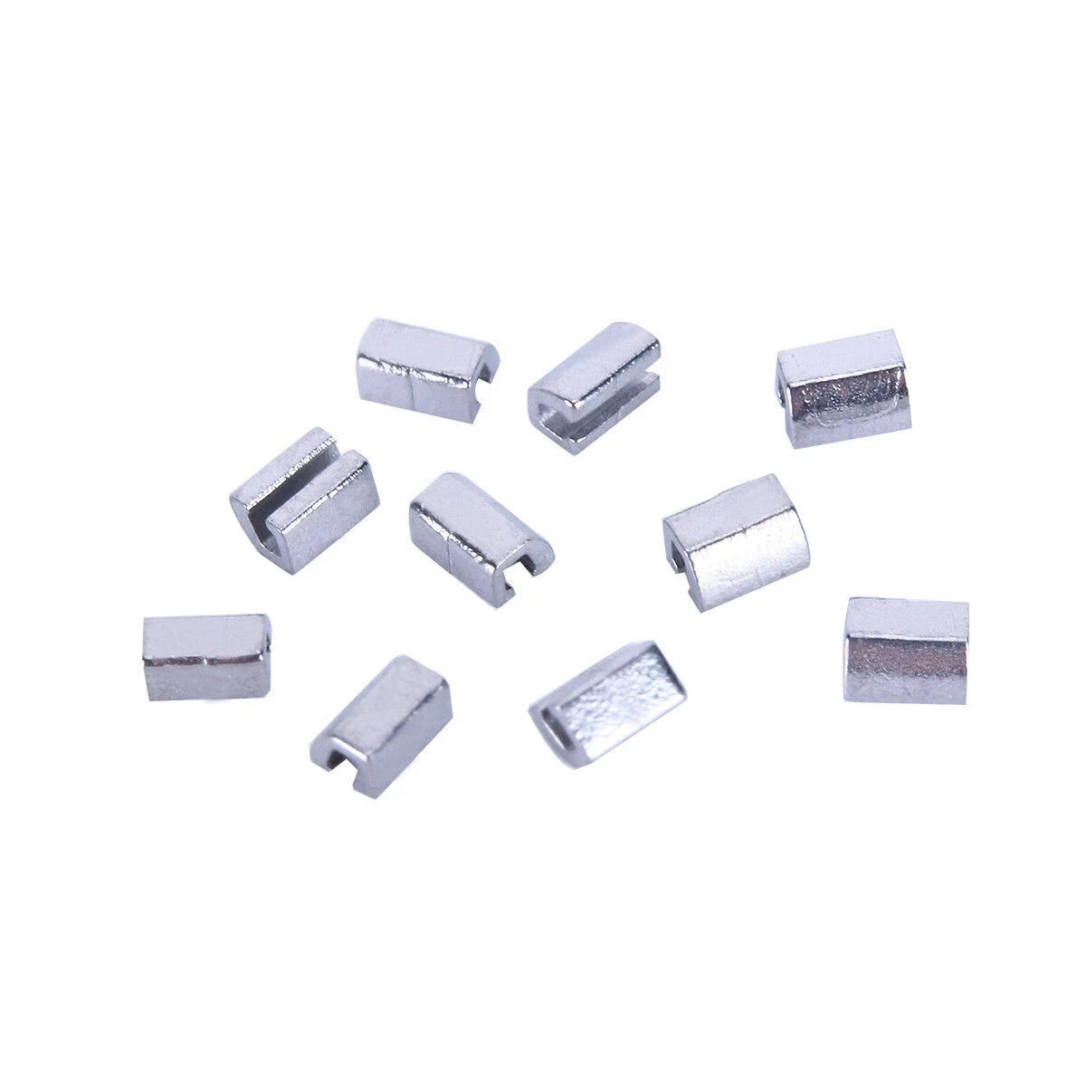 100 Pcs 10 Packs Dental Orthodontic Crimpable Hook Split Sliding Stops General
