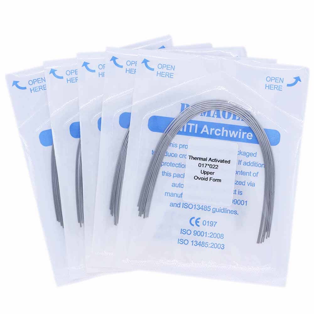 20×Dental Orthodontic Niti Thermal Activated Rectangular Arch Wires 17×25 Upper