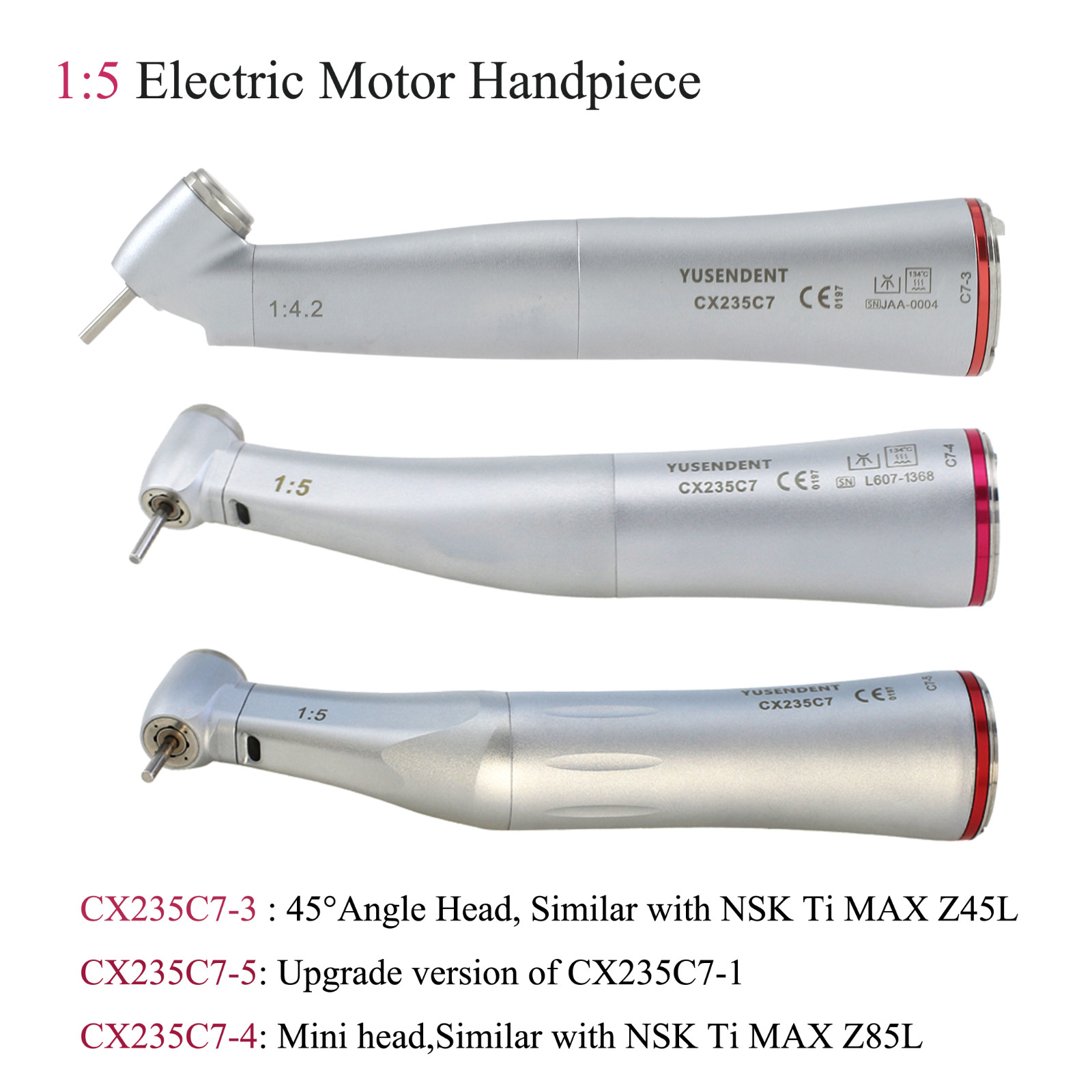 COXO Dental Slow Speed Handpiece Contra Angle 1:1 6:1 10:1 20:1 Endo Implant NSK