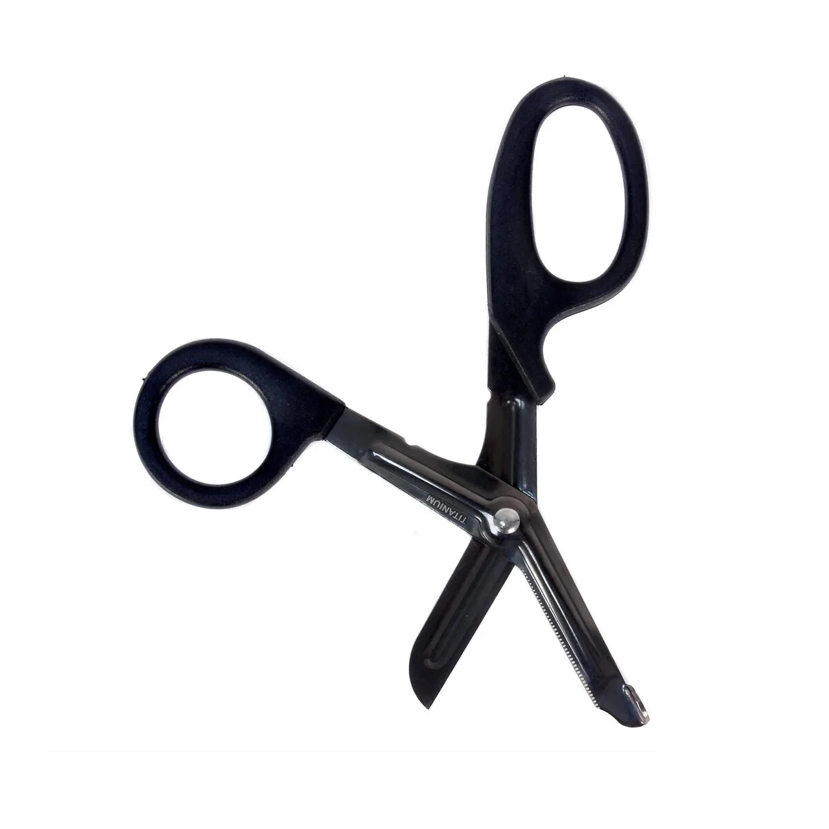 Titanium Bonded Bandage Shears Scissor 7 1/4″ Bent Tactical Stealth Black – 2CT