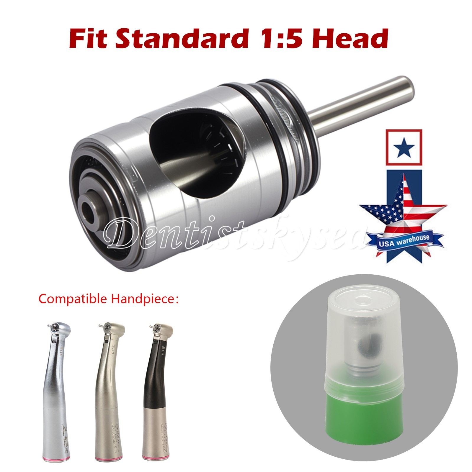 Dental Cartridge Rotor Autochuck For Standard Head 1:5 Low Speed Contra Angle PR