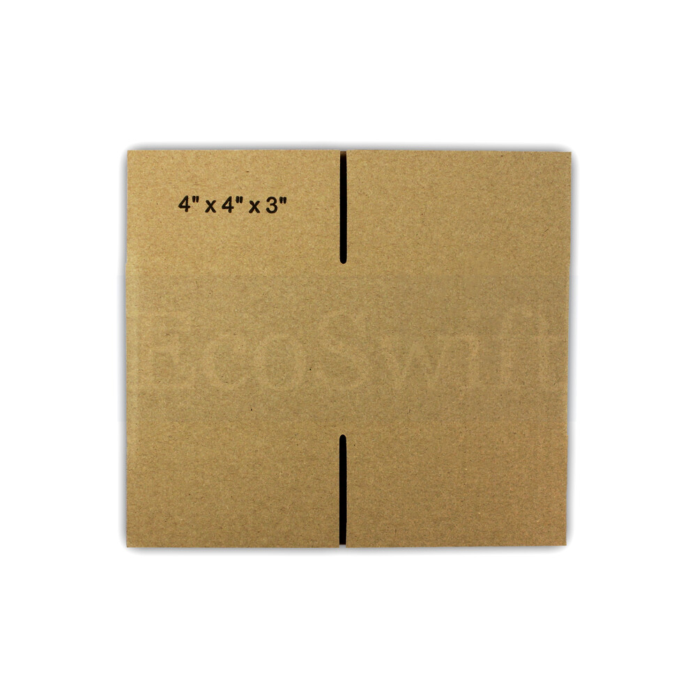 10 4x4x3 EcoSwift Cardboard Packing Moving Shipping Boxes Corrugated Box Cartons