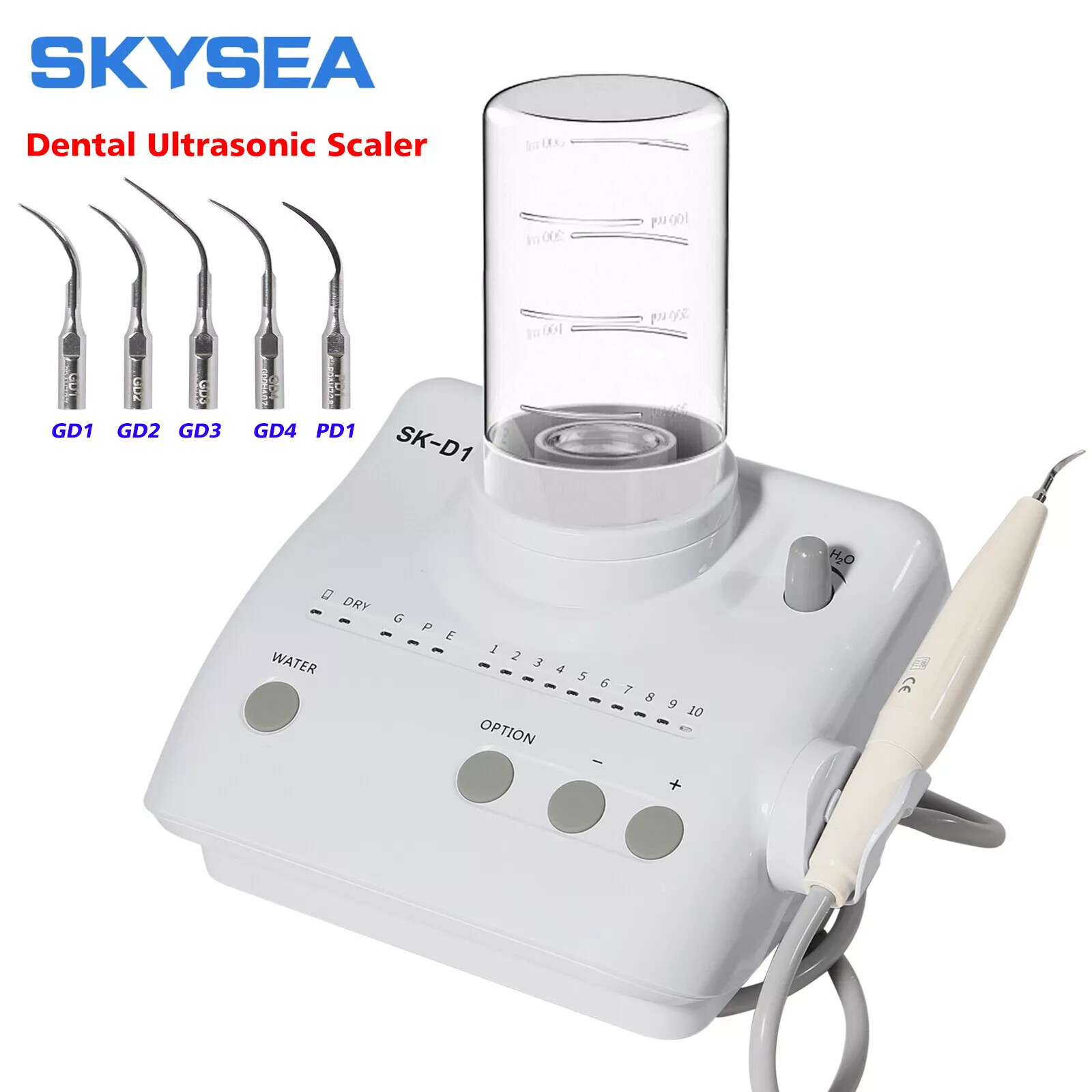 SK-D1 Dental Ultrasonic Piezo Scaler Unit w/ 2*Bottles 5*Tips For DTE SATELEC