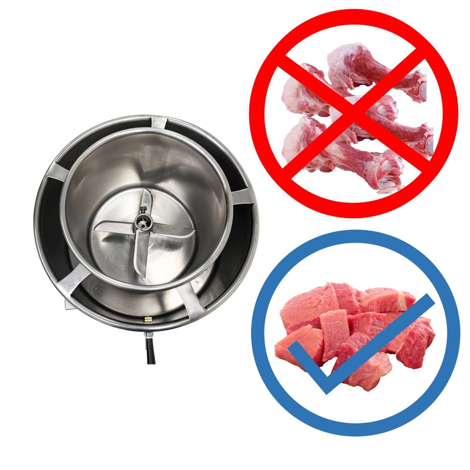 220V Commercial Meatball Beating Meat Puree Making Machine, Stainless Steel Ele