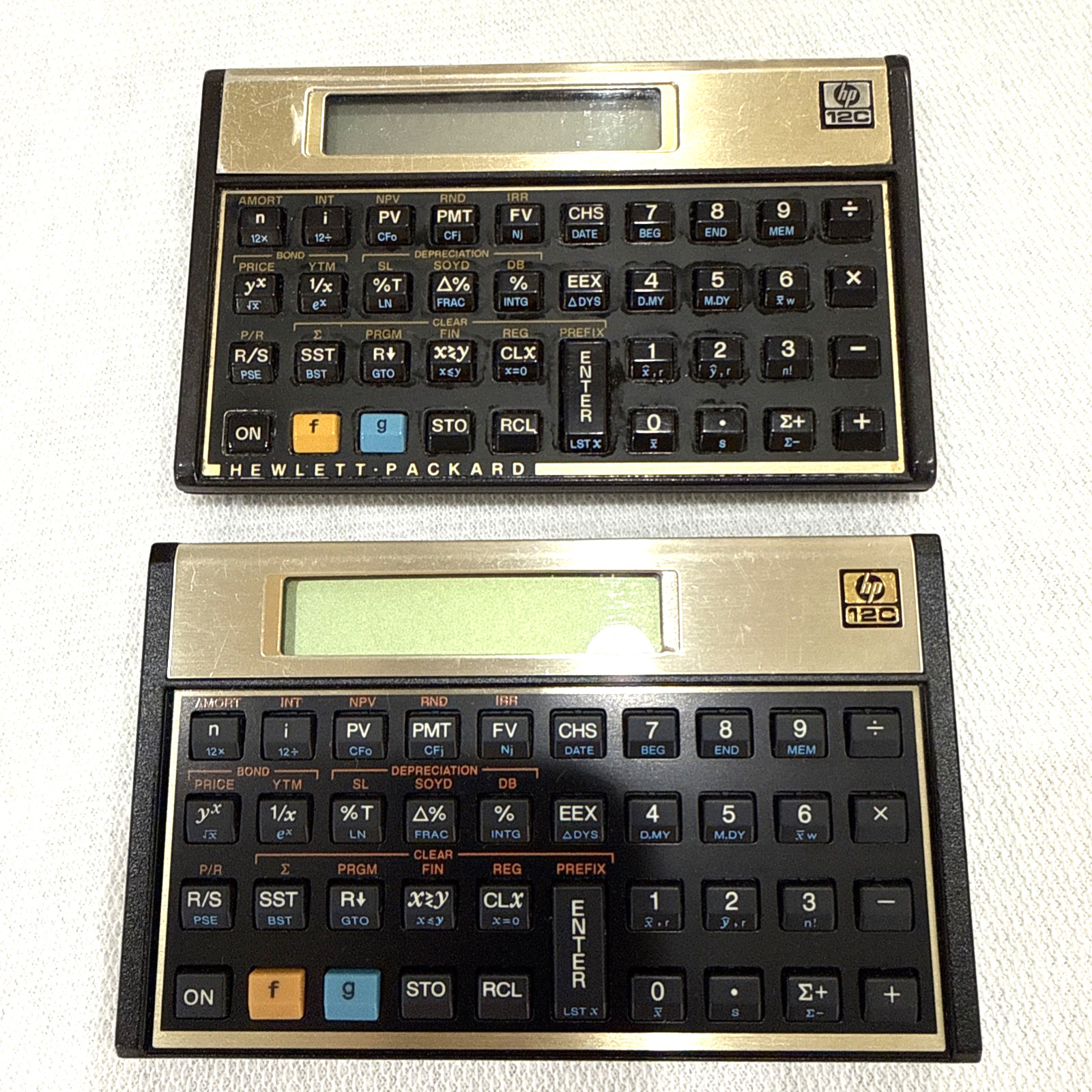 Lot of 2 HP Hewlett Packard 12C Financial Calculator USA & Philippines