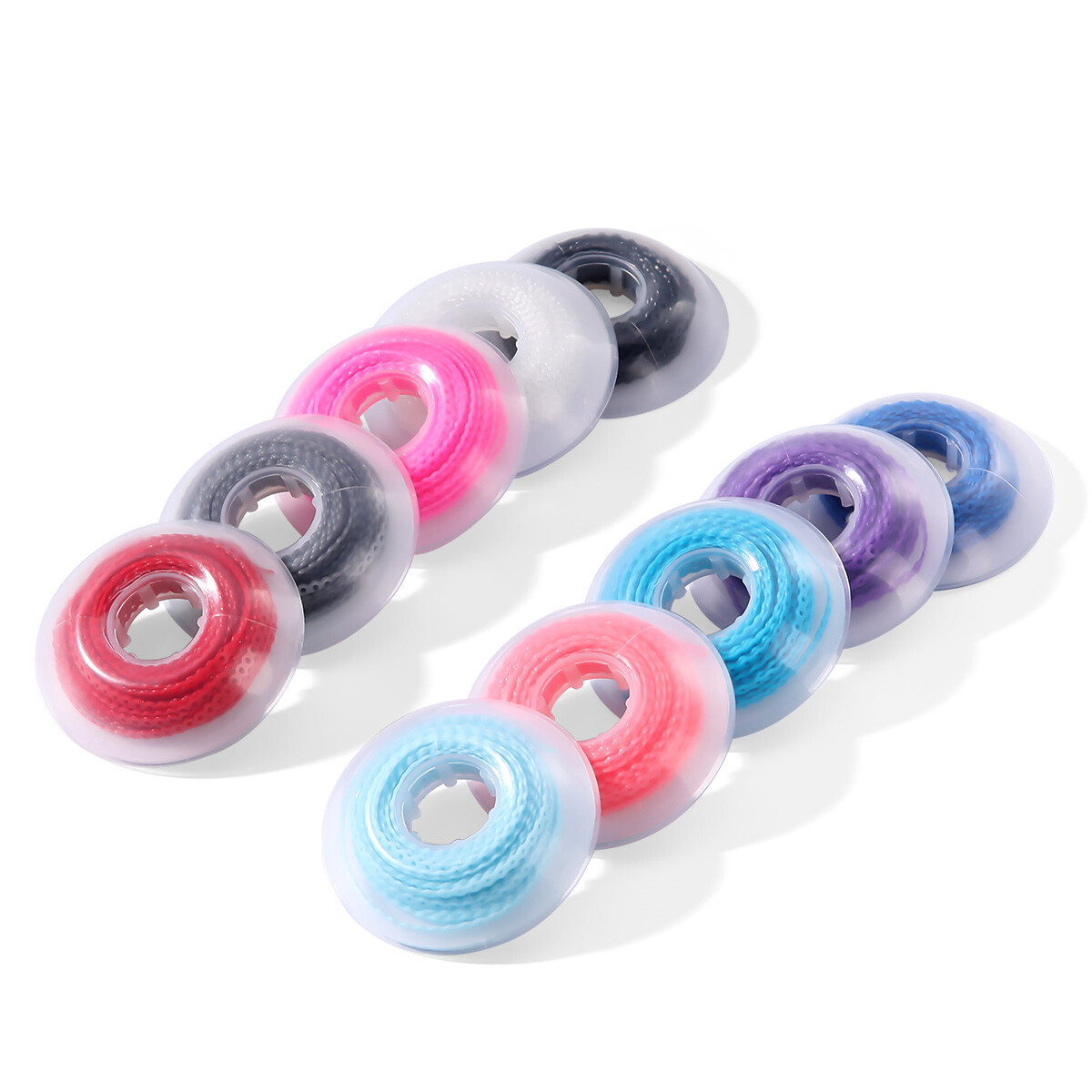 Dental Ortho elásticos cadena látex ligadura elástica bandas para soportes Ties
