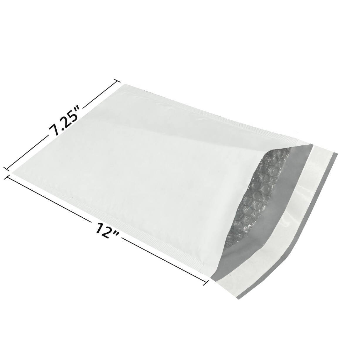 UOFFICE 200 Poly Bubble Mailer Bags 7.25×12″ #1 Pouches Envelopes White