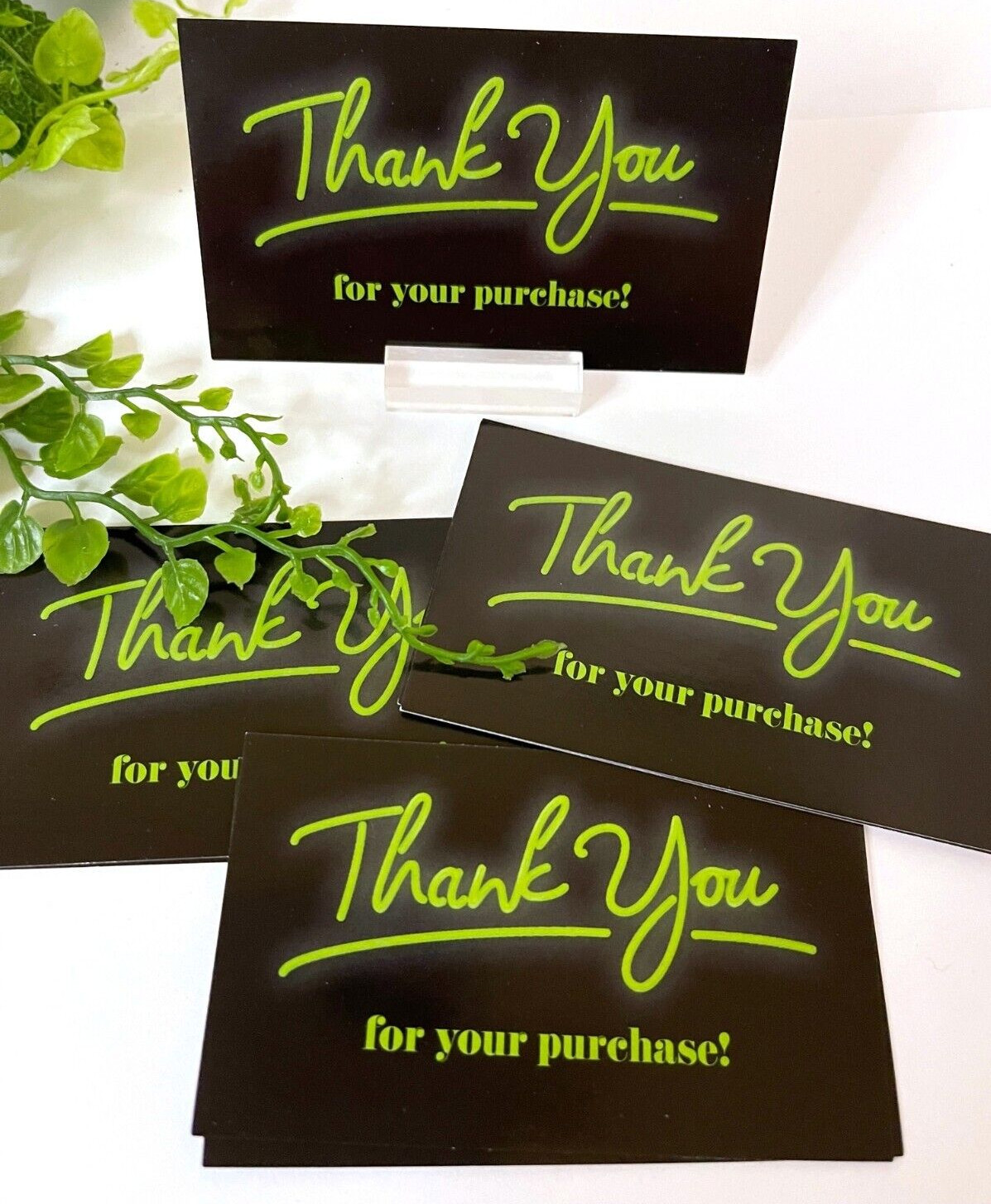 50x Business Cards, Thank You for Your Purchase 3.5×2″ Variety Pack