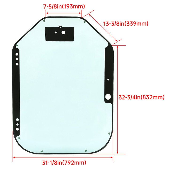 Door Glass Replacement for BOBCAT Skid Steer S450 S530 S595 S630 S770 7120401