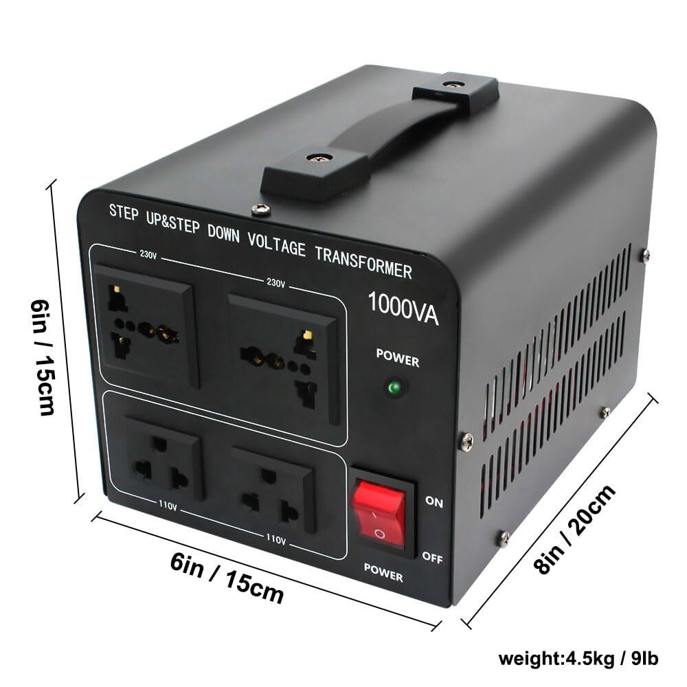 1000w Voltage Converter Transformer110v To 220v Or 220v To 110v 1000 Watt Step