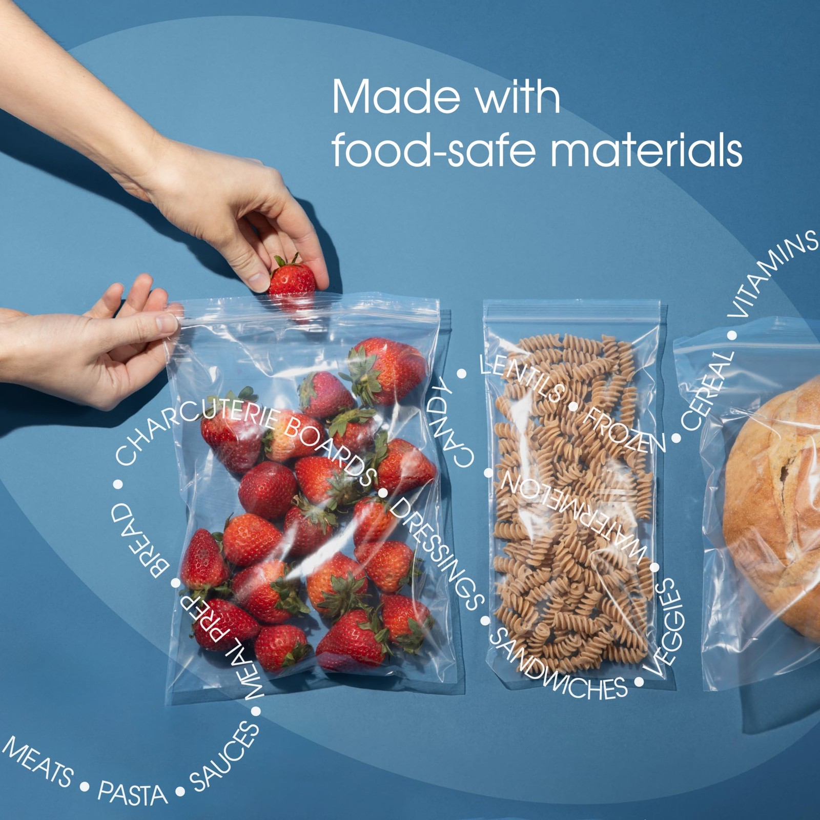 2×3 Clear Reclosable Zip Plastic Poly Bags, 2 Mil, 1000 Count