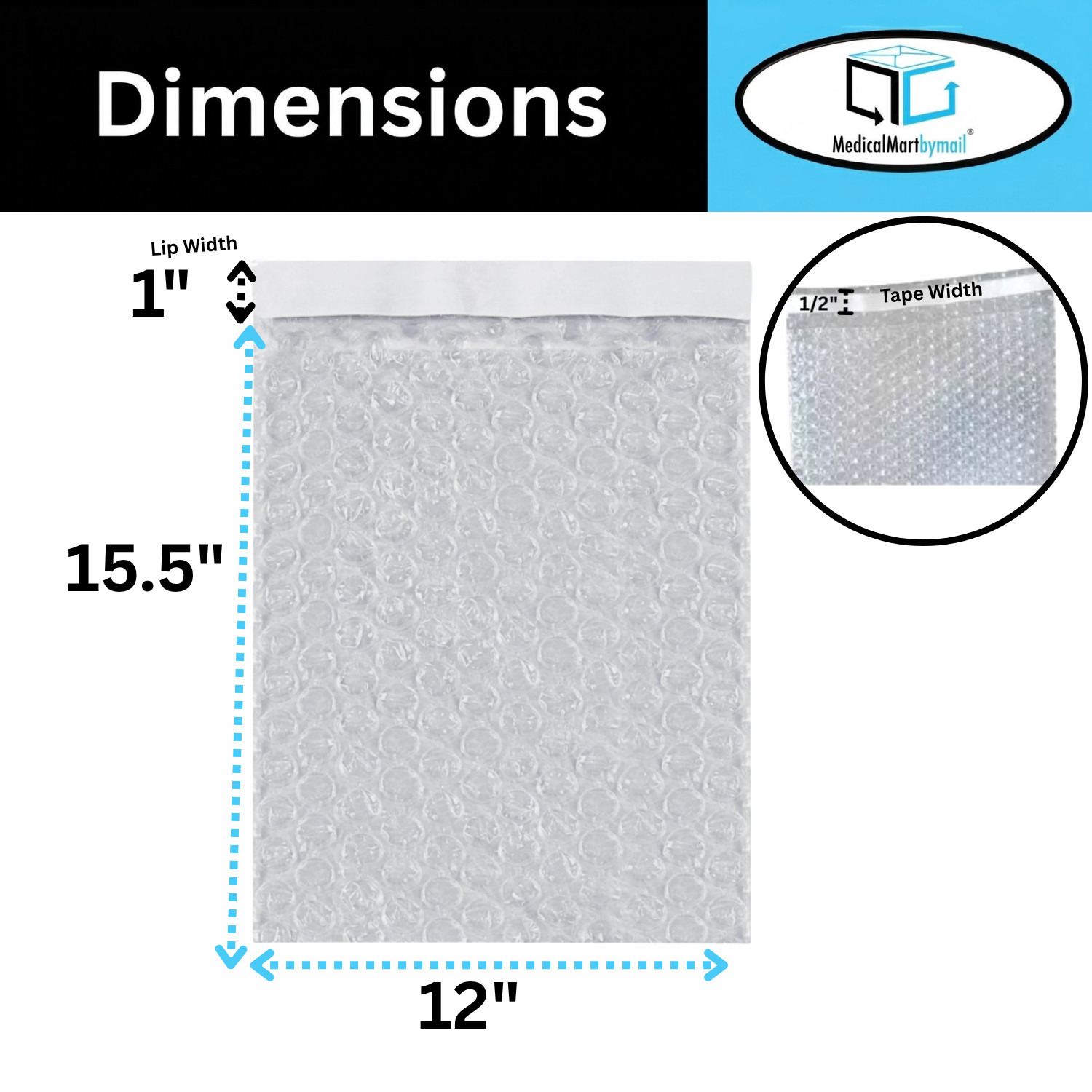 200 Pack 12″ X 15.5″ Clear Bubble Out Pouches Cushion Shipping Protective Wrap