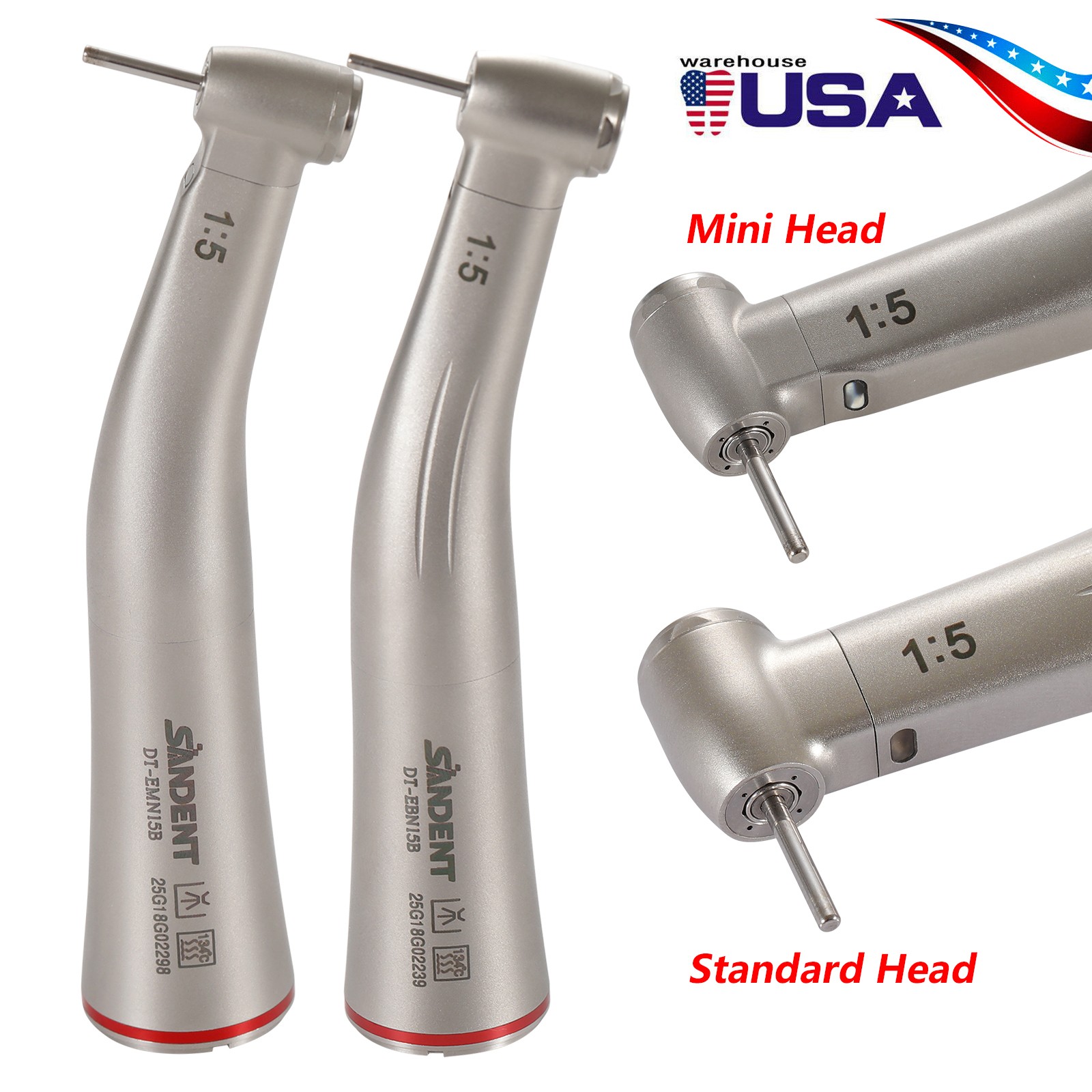 USPS Pieza de mano de alta velocidad de vías LED/NO-LED estilo NSK PANA 2/4H ZM1