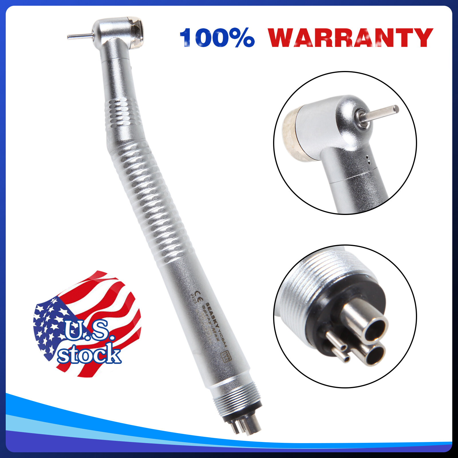 SEASKY Dental High Speed Handpiece Standard Head 4 Holes fit NSK Pana Max PA