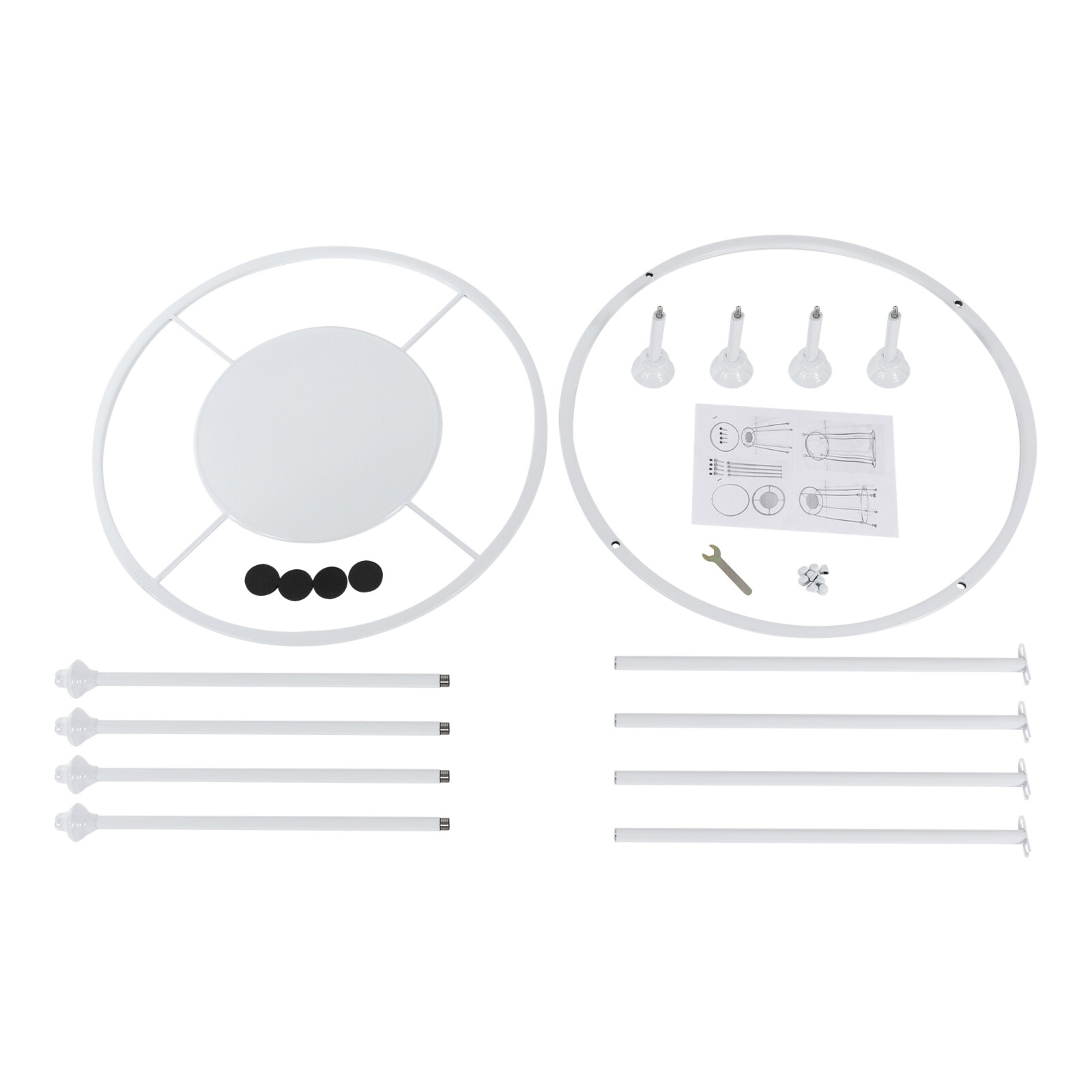 Round Garment Rack, Freestanding Hanging Rack, Clothes Store Display Rack