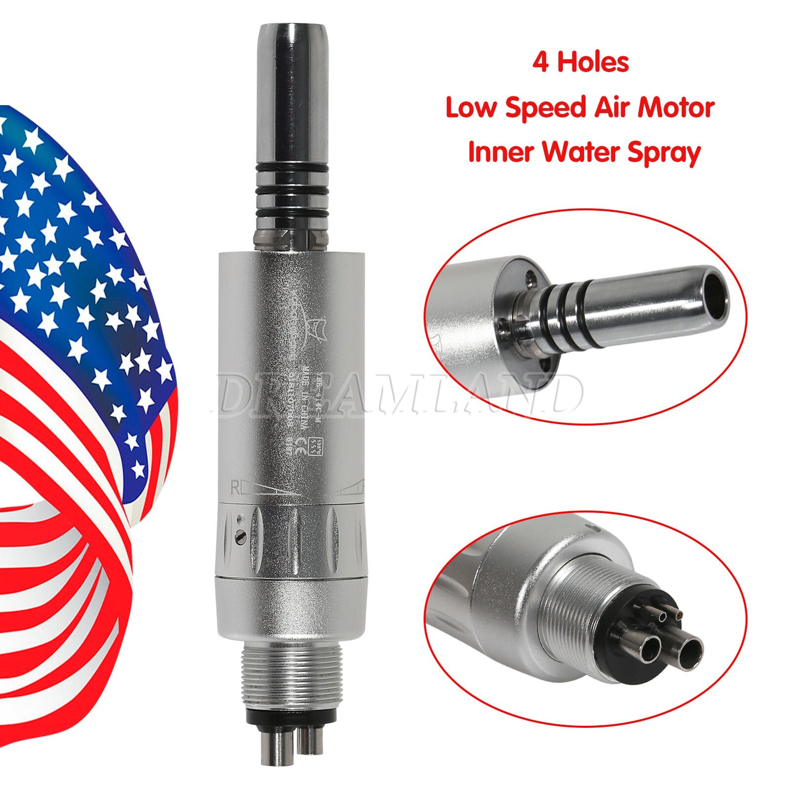 Dental Air Motor Slow Low Speed Handpiece Cooling Unit Internal Water Spray M4