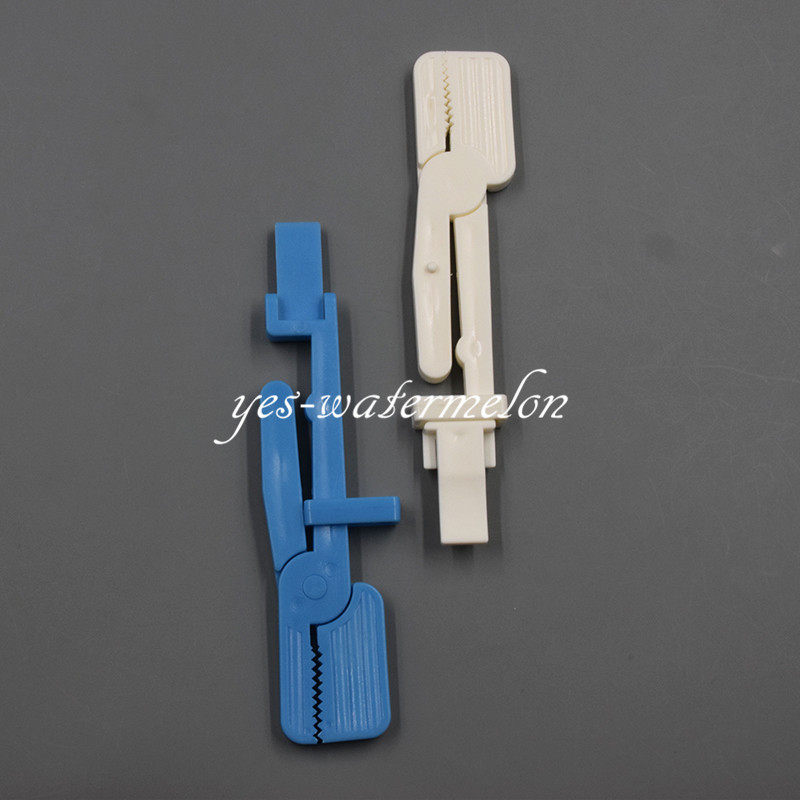 Dental X-Ray Film Holder Snap Plastic Clip Hanger Blue/White 135°C Autoclavable