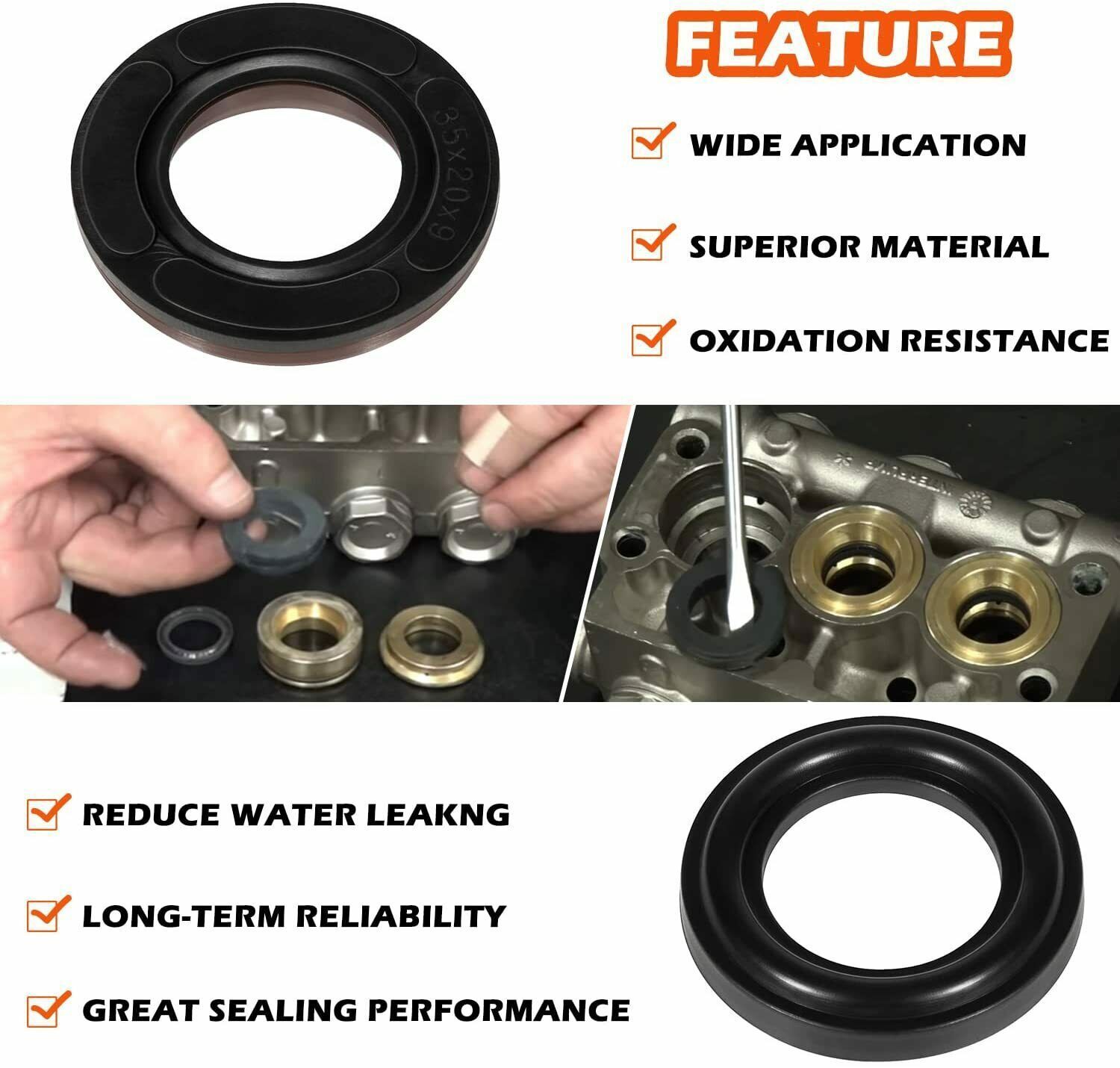 General Pump Kit 69 PACKING KIT 20mm Repair Kit for GP K69 Interpump Pressure