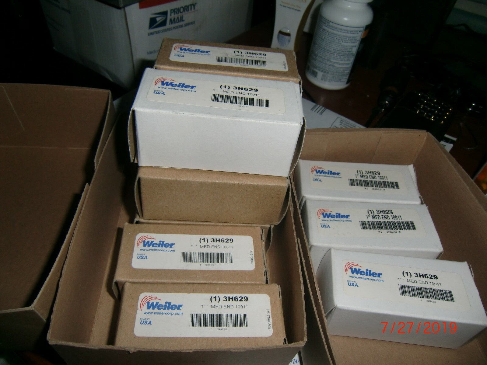 11 NIB Weiler 1″ Crimped Wire End Brush 10011 Med Rd Shank Steel 22,000 Max RPM