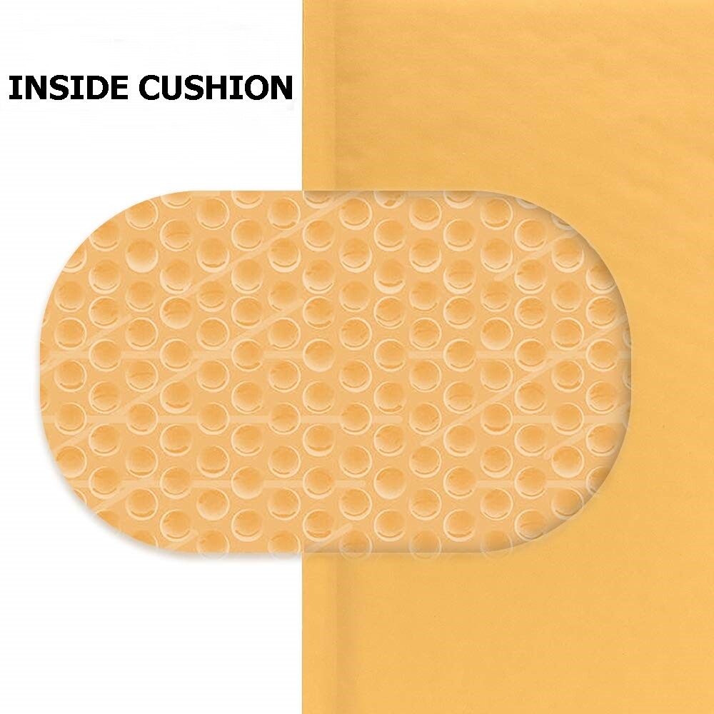 Kraft Gold Air Bubble Mailers Shipping Padded Envelopes Self Seal Made in USA