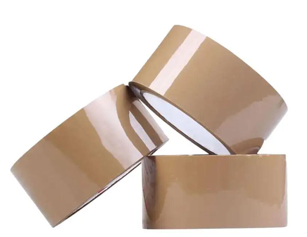 2-Inches Brown/Tan Color Shipping Packaging Sealing Tape 110 Yard (6 x 330 Feet)