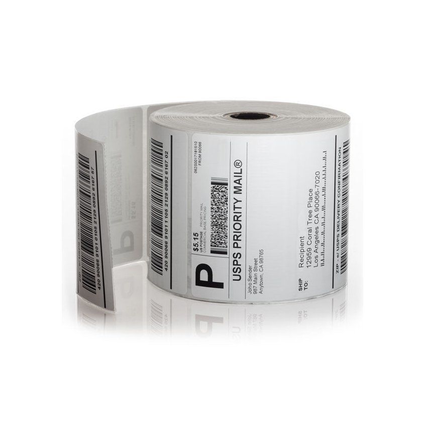 4 Rolls Direct Thermal Shipping Labels 4×6 250/Roll for Zebra 2844 Eltron ZP-450