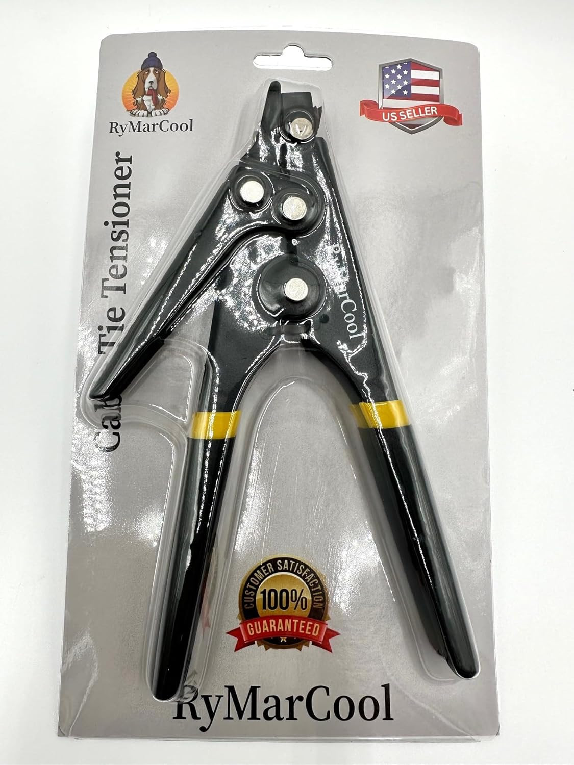 Cable Tie Tensioning Tool Durable Steel, Comfortable Handles, for HVAC and Trade