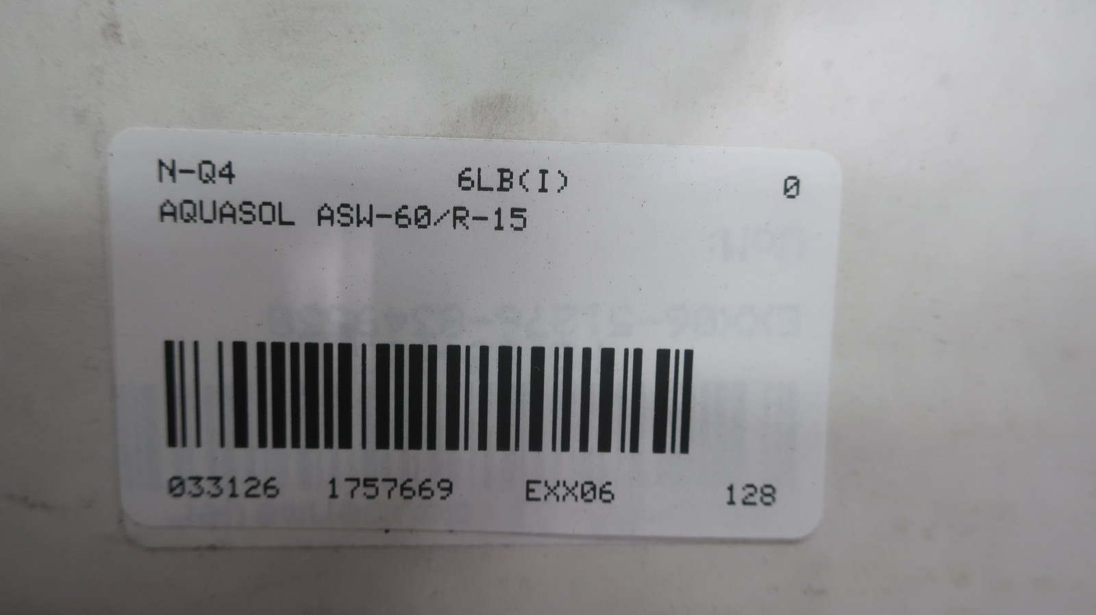 Aquasol ASW-60/R-15 Water Soluble Paper 15-1/2in X 165ft