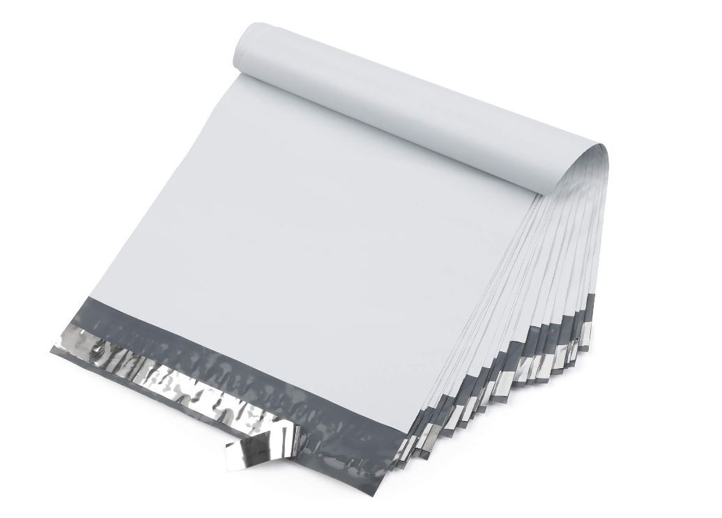 Poly Mailers 12X15.5 Plastic Envelopes Shipping Bags 2.5 Mil White Premium