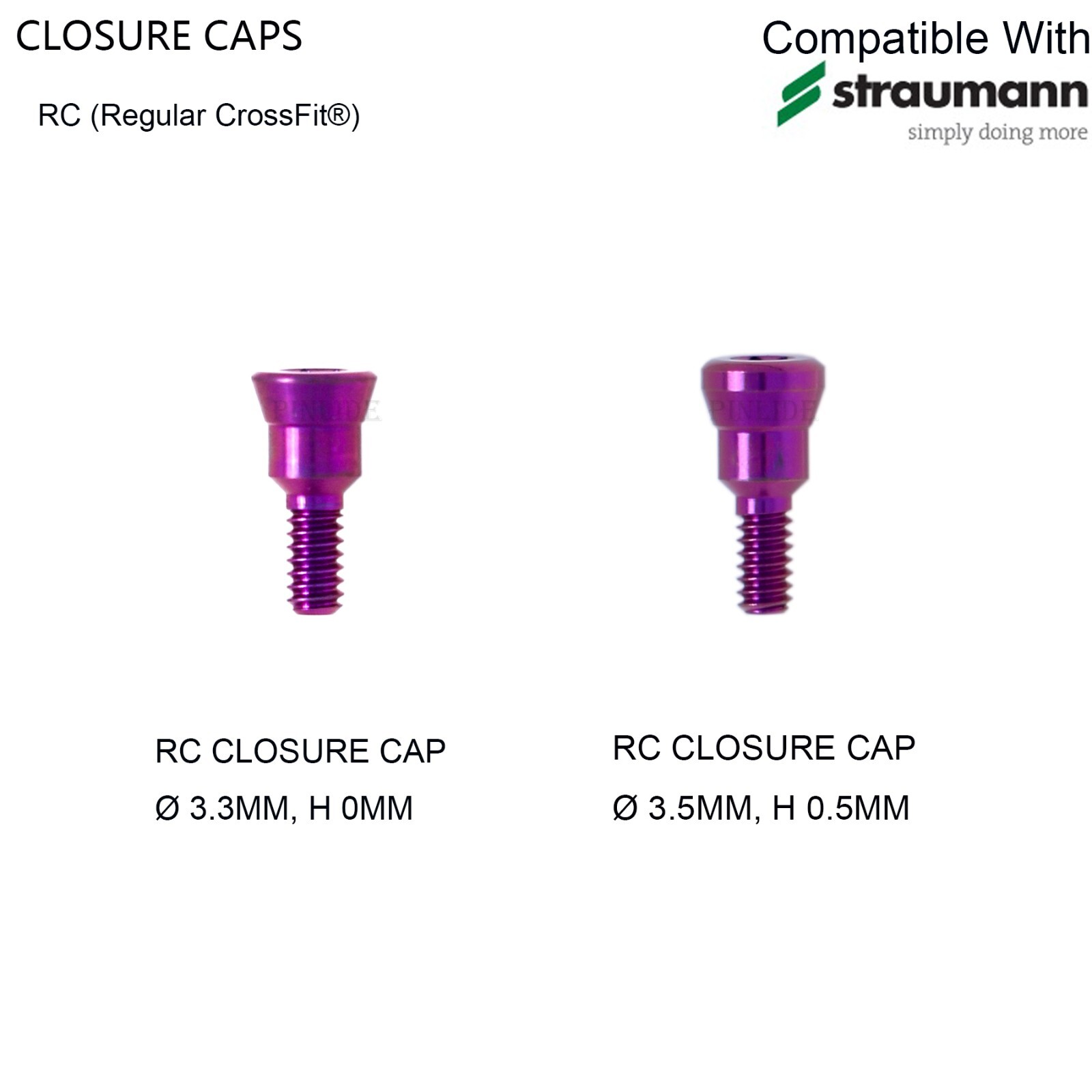 Dental Healing Cap Abutment Straumann ITI BL/BLT Compatible NC/RC Cover Screw