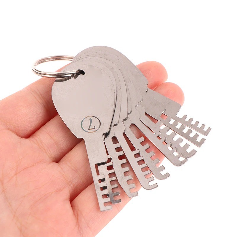 Stainless Steel Comb Lock Tools 9In1 Full Set Repair Tool Bypass Method