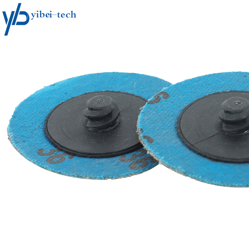50× 36 Grit 2″ roll Lock Quick Change Discs Set Sanding Discs Maximum 25,000 RPM