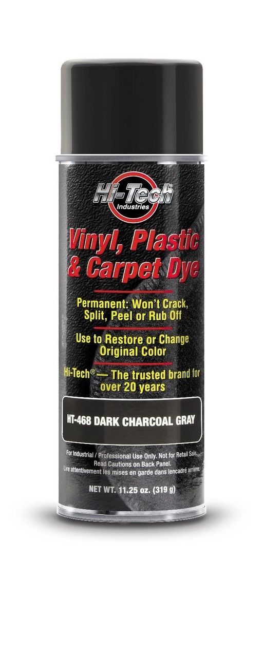 Hi-Tech Industries HT-468 Vinyl Plastic & Carpet Dye, Dark Charcoal Gray 11.25oz