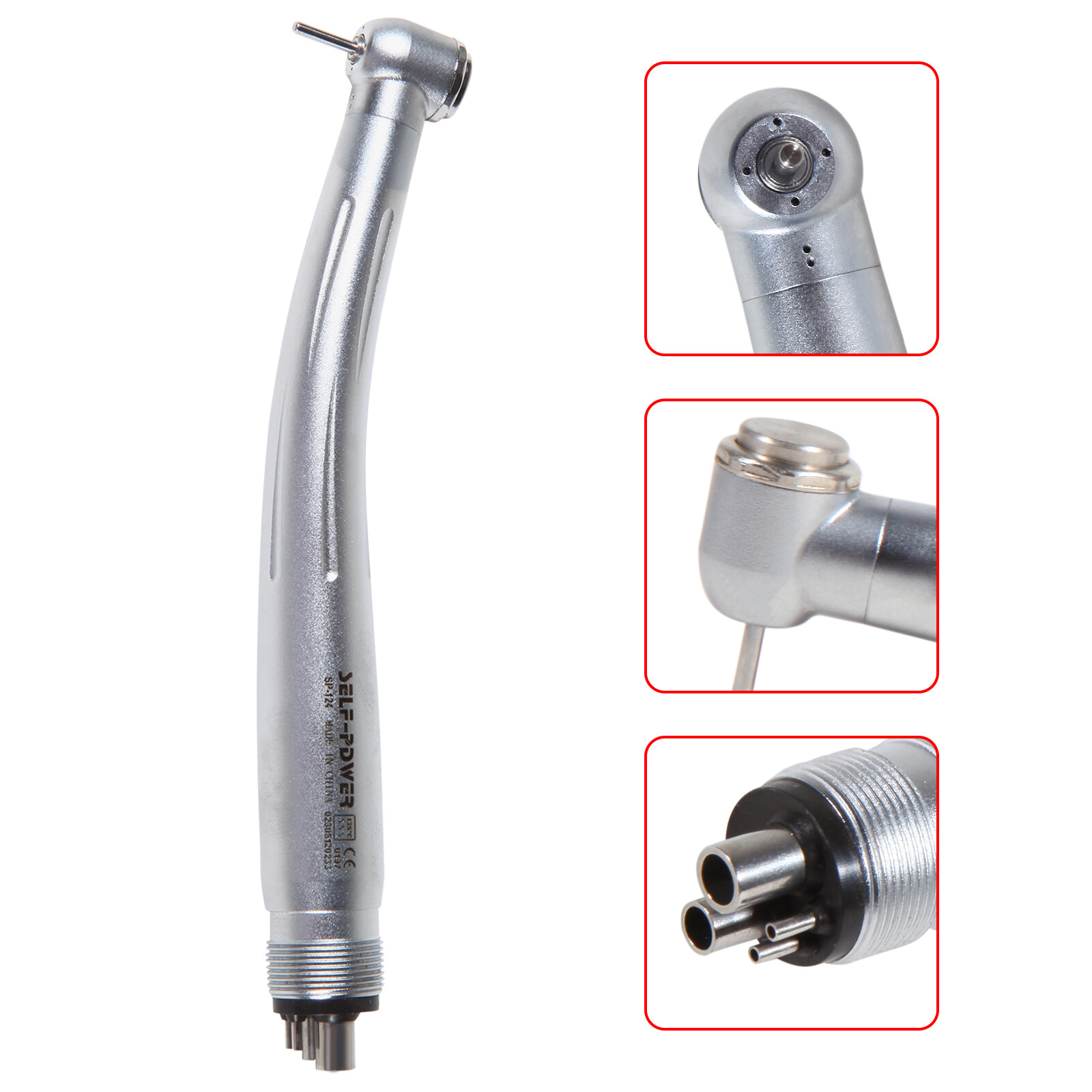 10 packs USA Dental High Speed Handpiece Push Standard Head 4Holes Turbine
