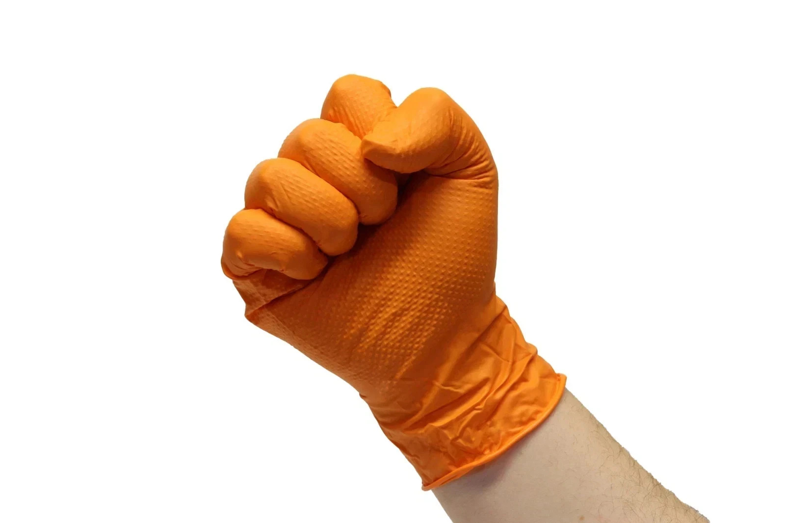 EPPCO 8843 Tiger Grip Orange Nitrile Gloves, Medium – 100 Pc/BOX