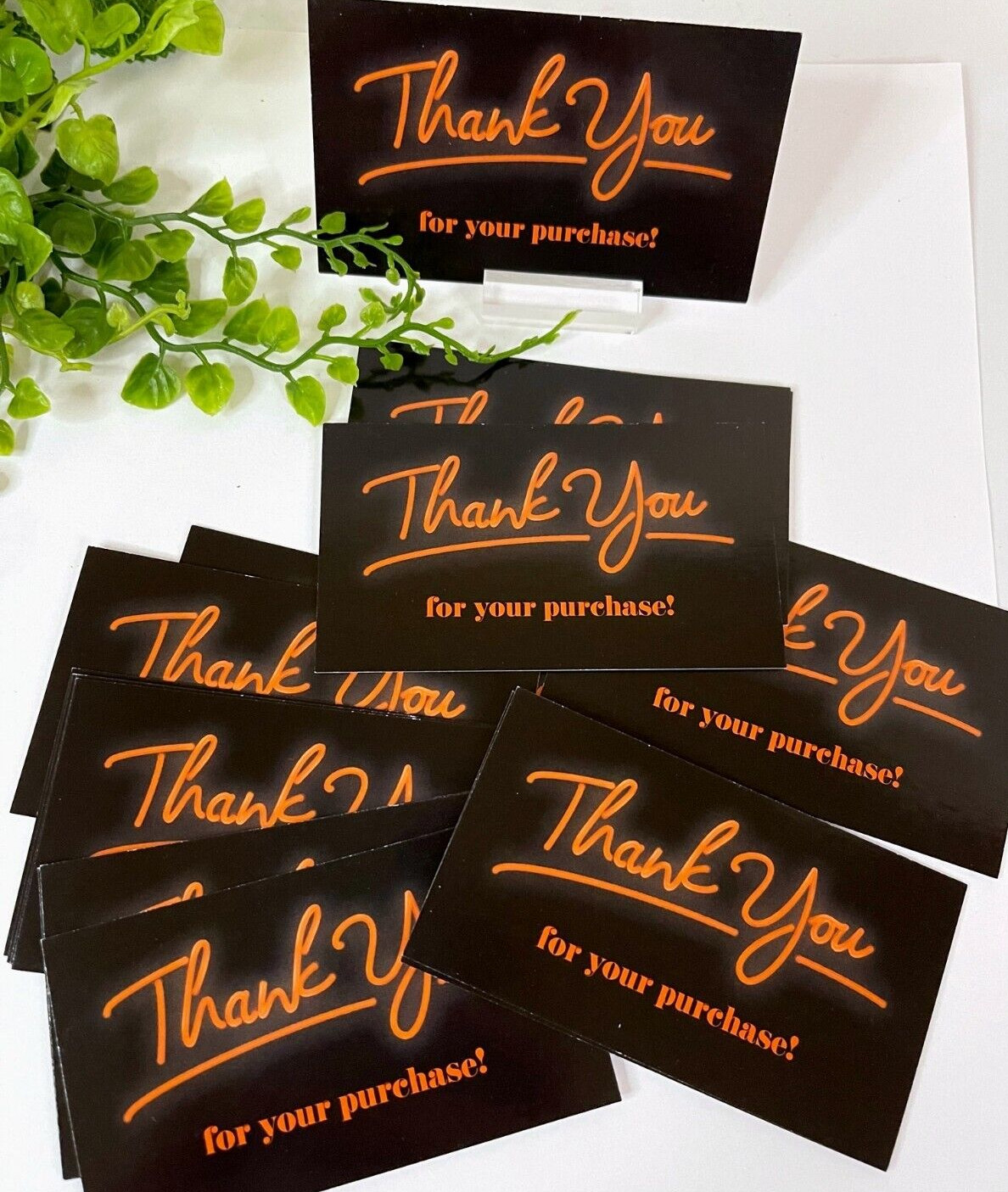 50x Business Cards, Thank You for Your Purchase 3.5×2″ Variety Pack