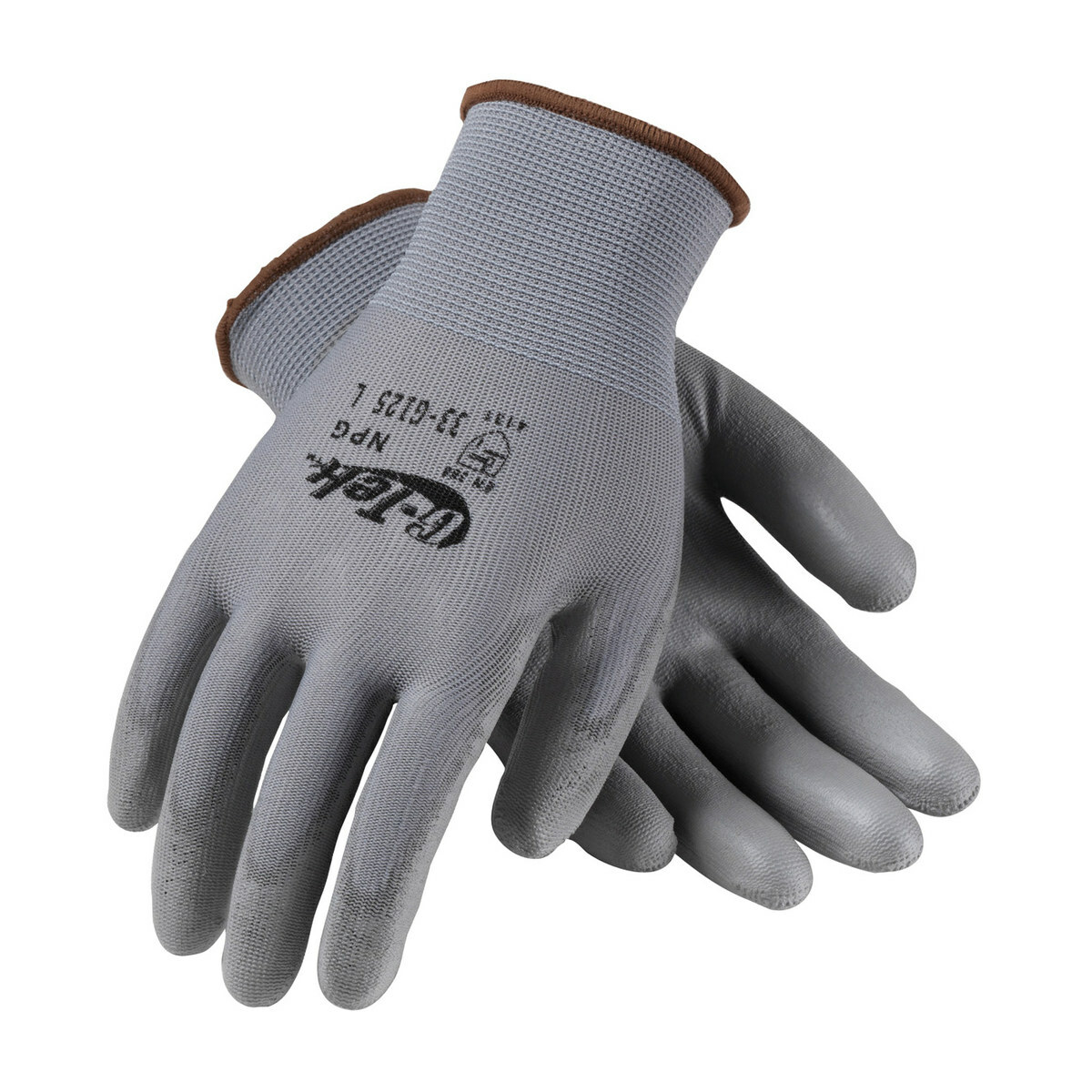 PIP 33-G125 G-Tek NPG Nylon Polyurethane Coated Grip Work Gloves (12 PAIR)