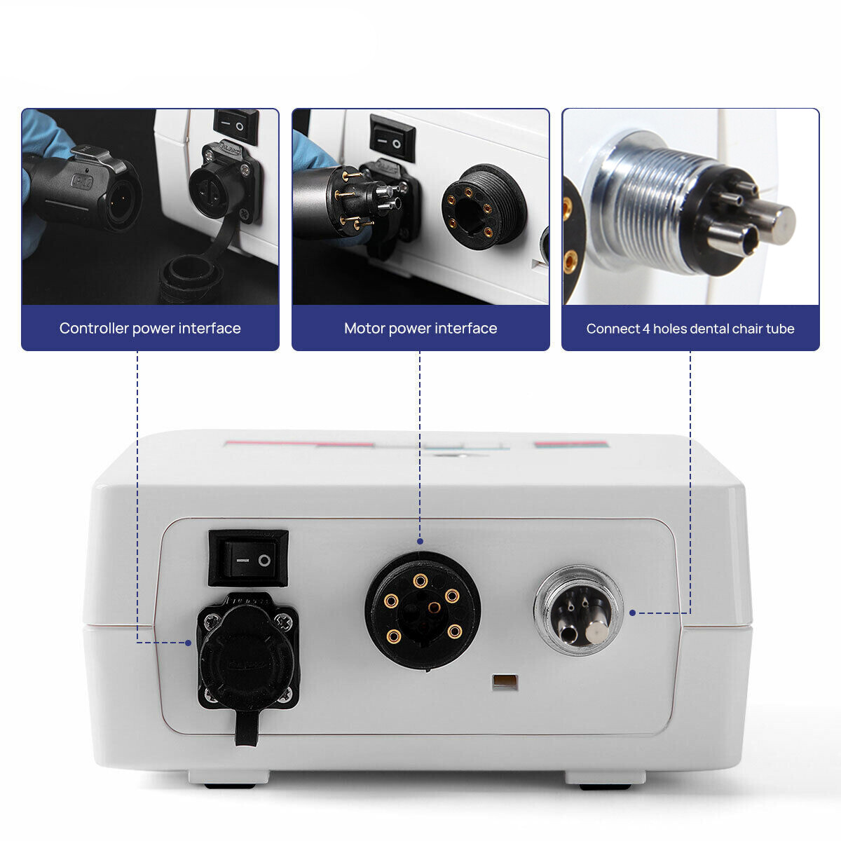 NSK Style Dental Brushless LED Electric Micro Motor/1:5 Increasing Handpiece