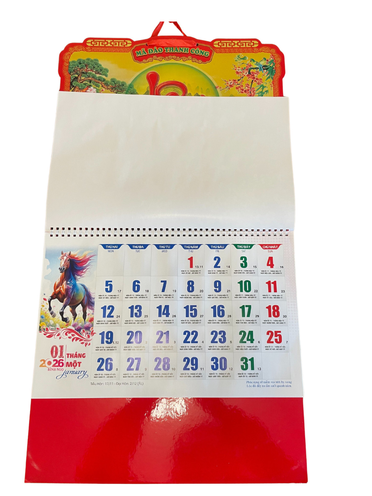 2026 Vietnamese Chinese Calendar: Lịch tháng bính ngọ – Year of the Horse