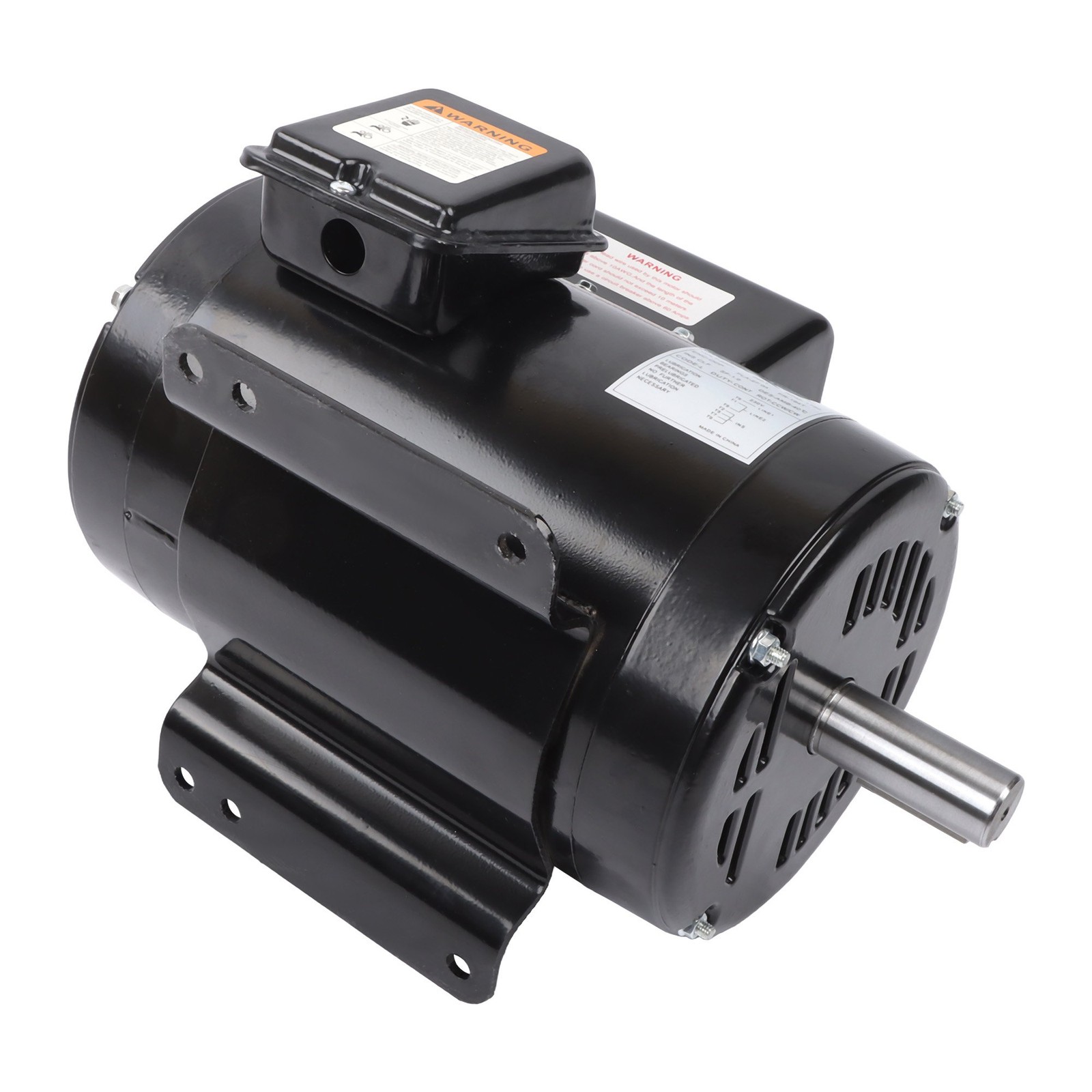 5 HP Single Phase ODP Compressor Motor 184T Frame 208-230V 60Hz Industrial