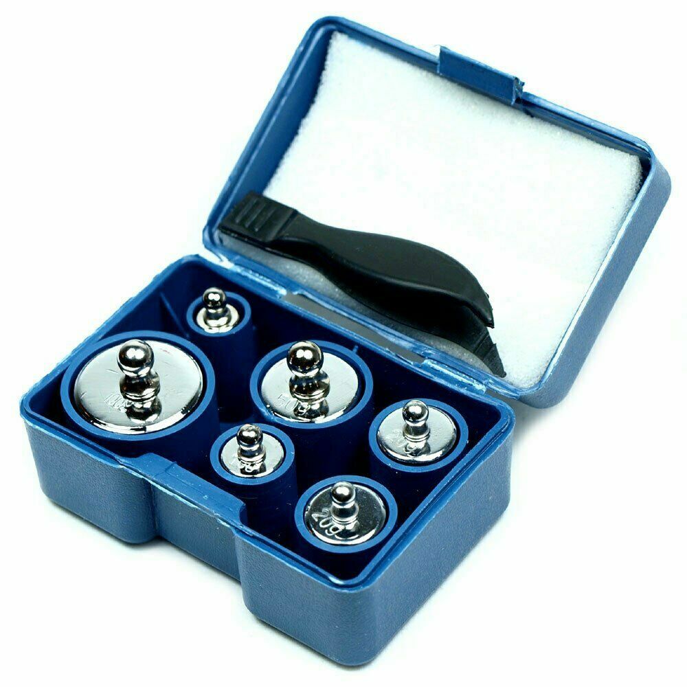 200g calibration weight set with 5g 10g 20g 50g 100g weights