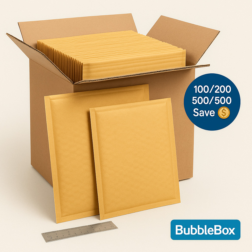 #2 8.5×12 Kraft Bubble Mailers Padded Envelopes Self-Seal Shipping Bulk