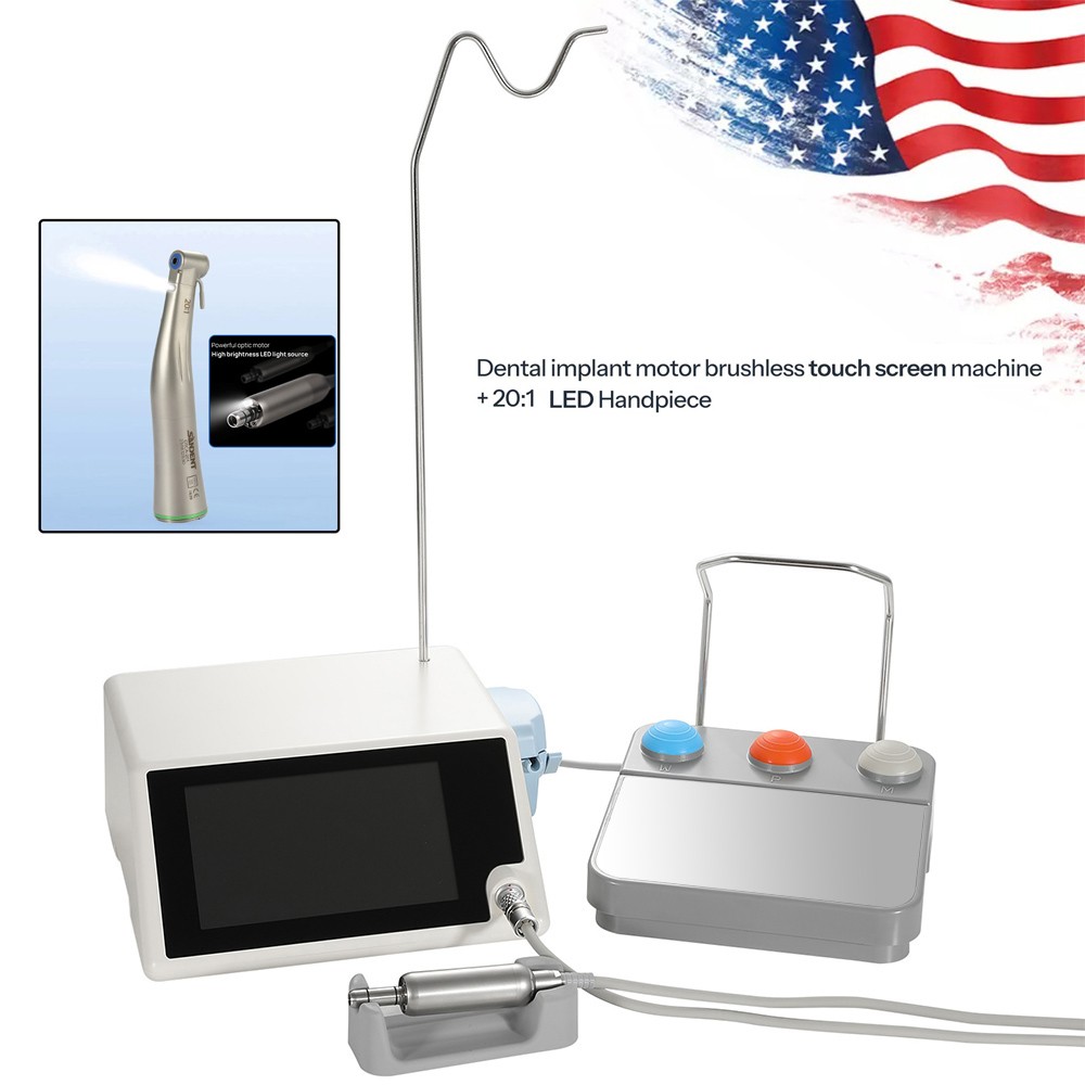 ST Dental Implant Motor Surgical System Brushless Motor 20:1 LED Contra Angle us