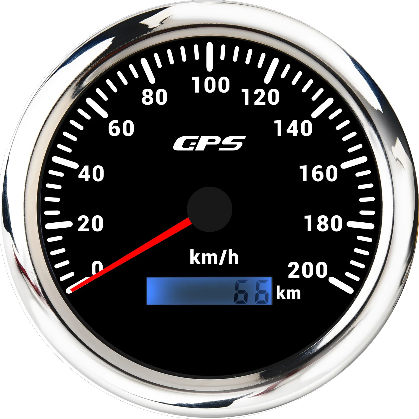 LED Universal 110MM GPS Speedometer 60/80/120/200KMH 80MPH Speed Gauge Meter